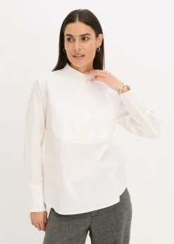 bonprix bonprix Túnica con lentejuelas Blanco lana Outlet
