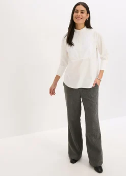 bonprix bonprix Túnica con lentejuelas Blanco lana Outlet