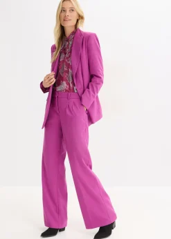 bonprix bonprix Túnica de gasa con patrón paisley fucsia oscuro-hierbabuena-rosa orquídea New