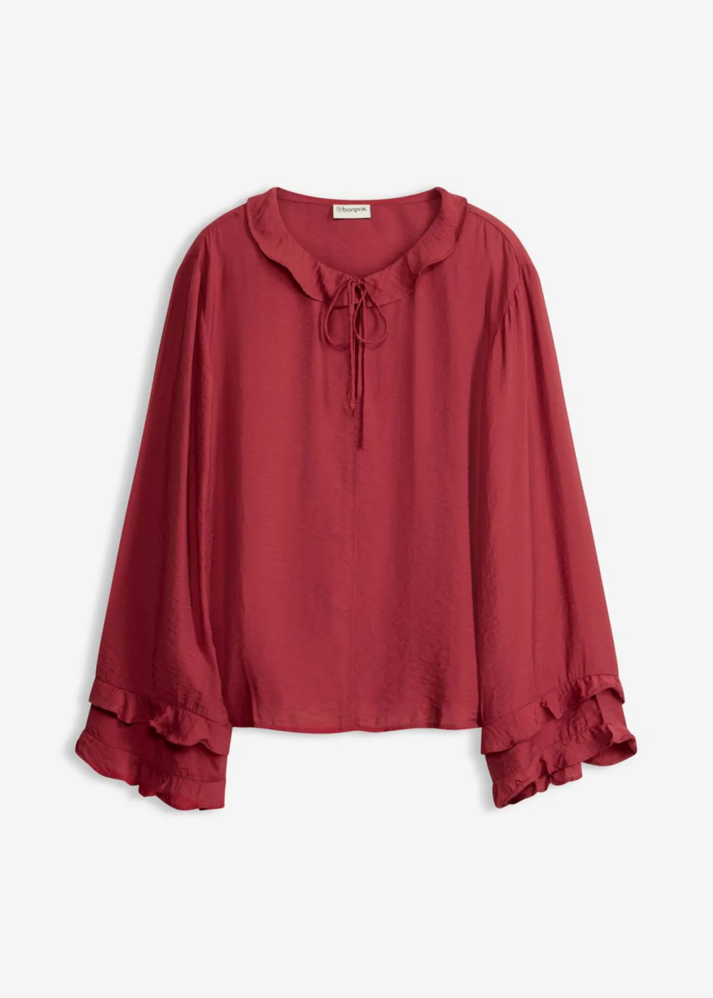 bonprix bonprix Túnica de mezcla de viscosa fina Rojo Hot