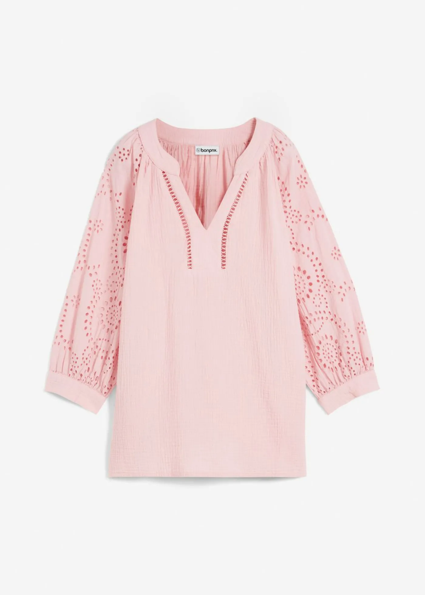 bonprix bonprix Túnica de muselina ligera rosa apagado Hot