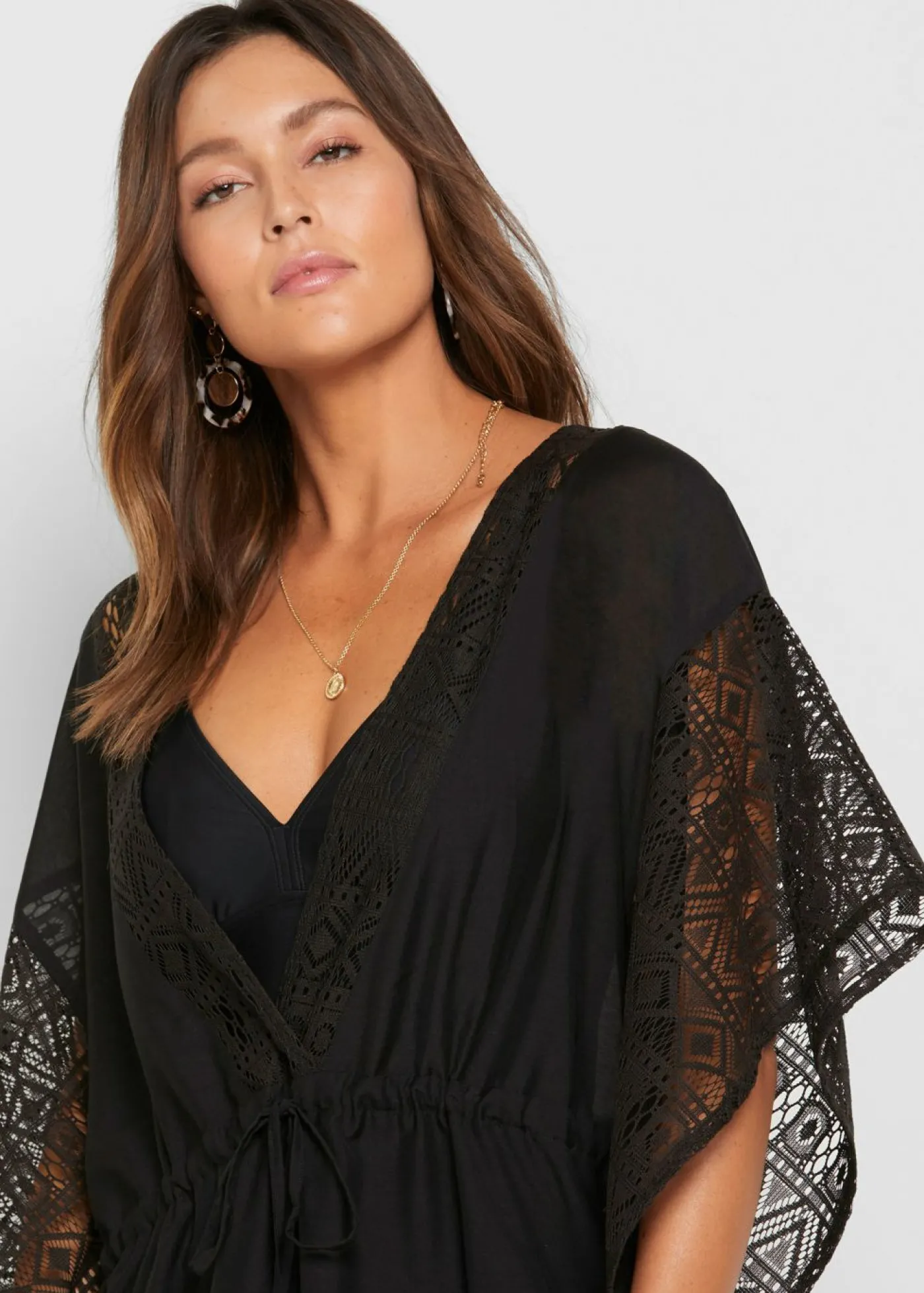 bonprix bonprix Túnica de playa Negro Online