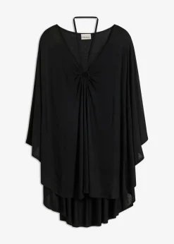 bonprix bonprix Túnica de playa transparente de viscosa Negro Best