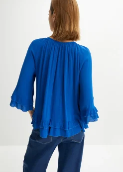 bonprix bonprix Túnica de viscosa suave Azul ártico Best