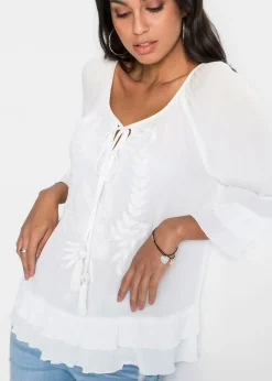bonprix bonprix Túnica de viscosa suave crema suave Online