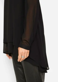 bonprix bonprix Túnica larga asimétrica Negro Clearance