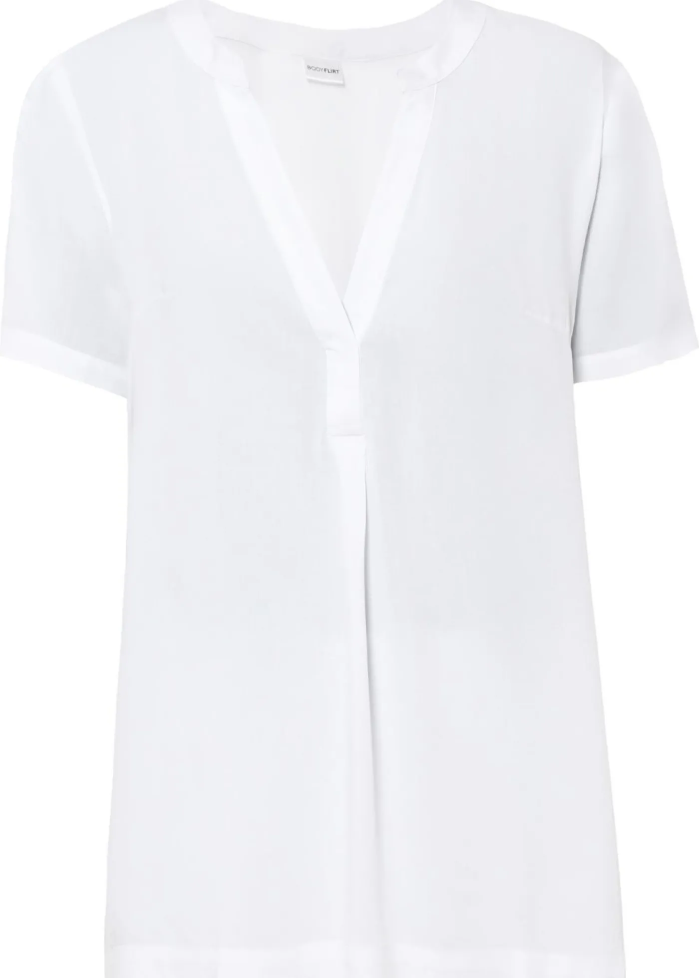 bonprix bonprix Túnica larga de viscosa sostenible Blanco New