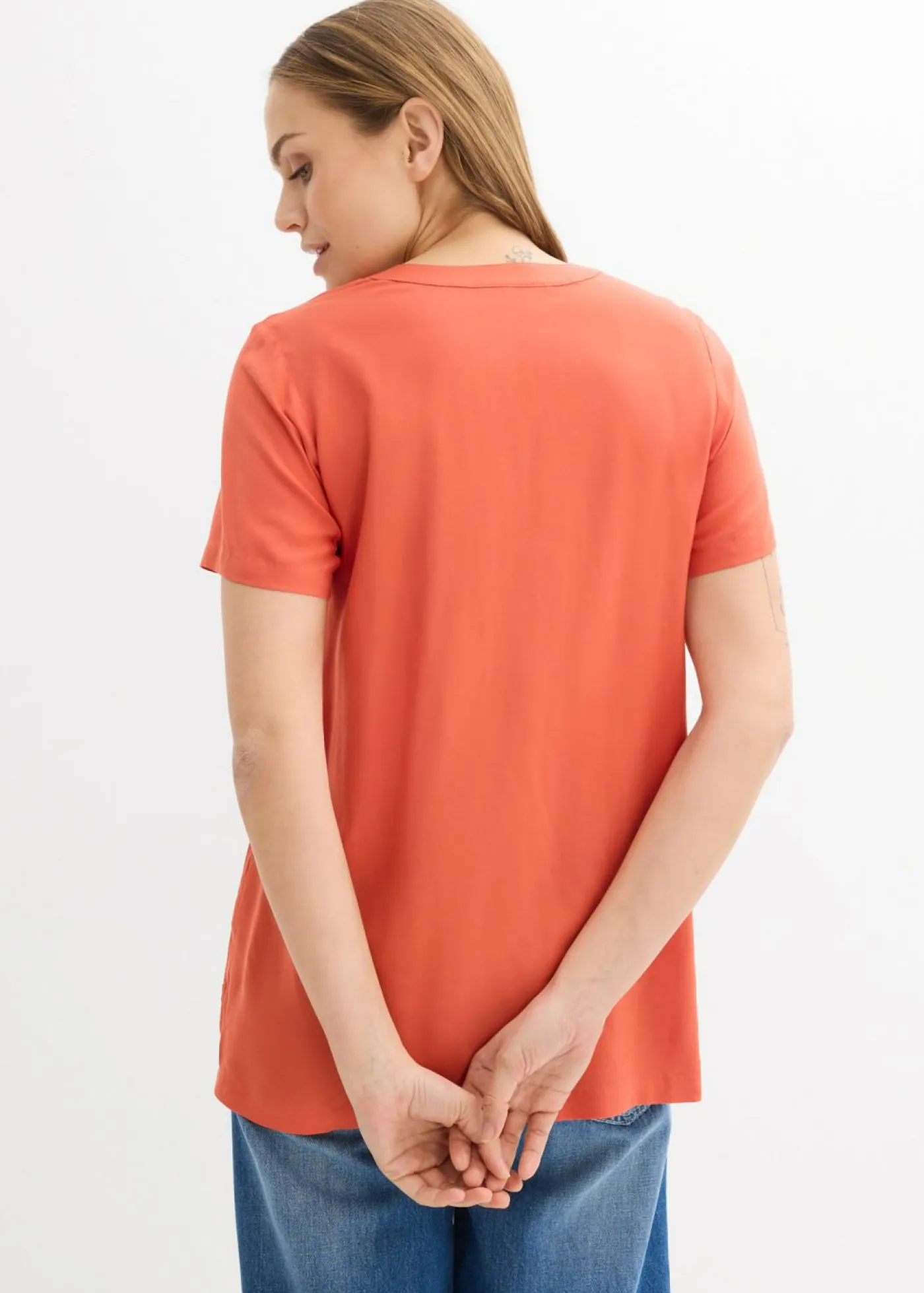 bonprix bonprix Túnica larga de viscosa sostenible Cayena Clearance