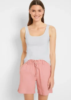 bonprix bonprix Top (2 unidades) Blanco-negro Discount