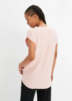 bonprix bonprix Top asimétrico rosa pastel Online
