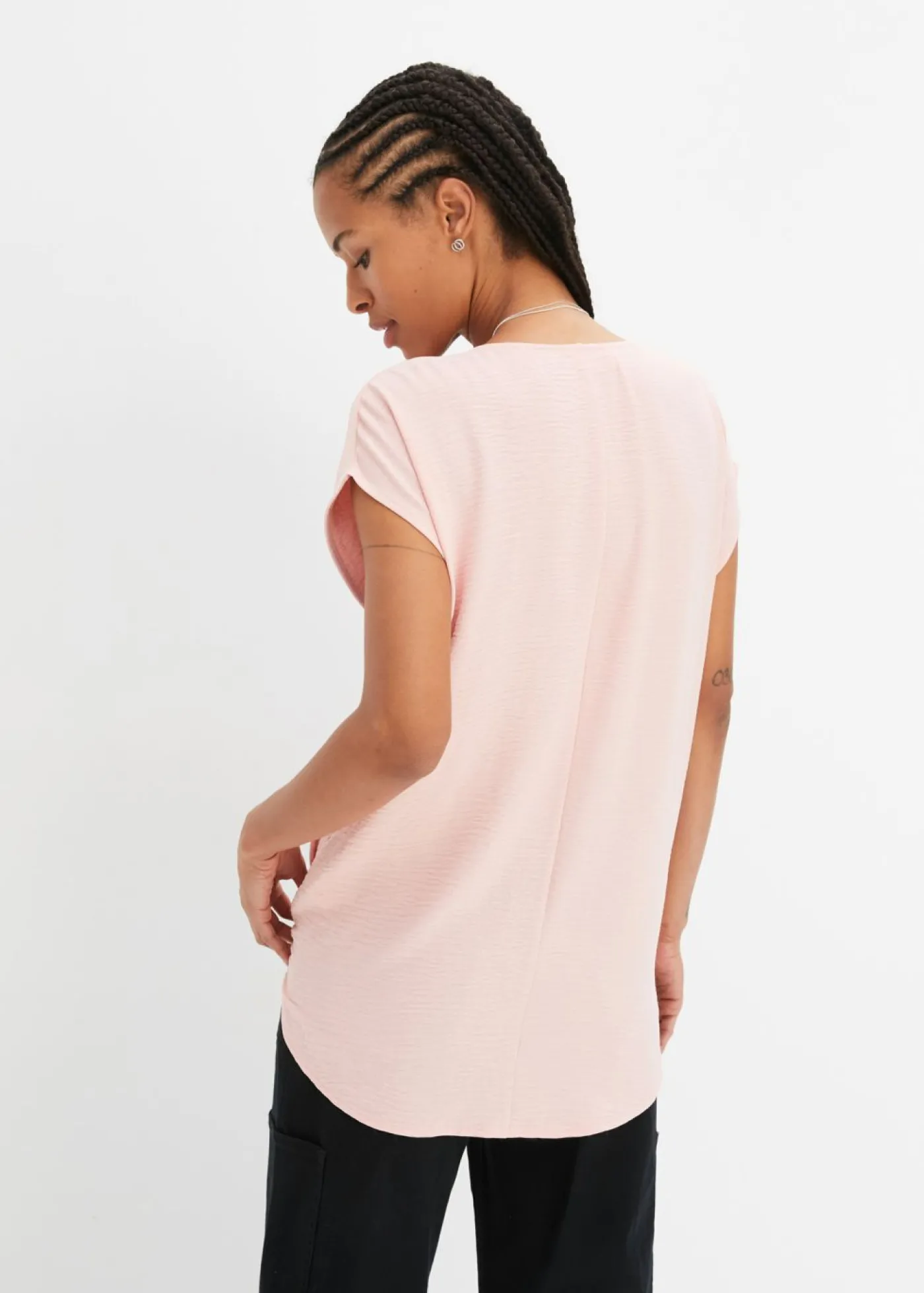 bonprix bonprix Top asimétrico rosa pastel Online