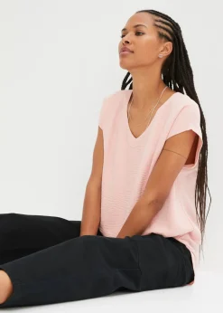bonprix bonprix Top asimétrico rosa pastel Online