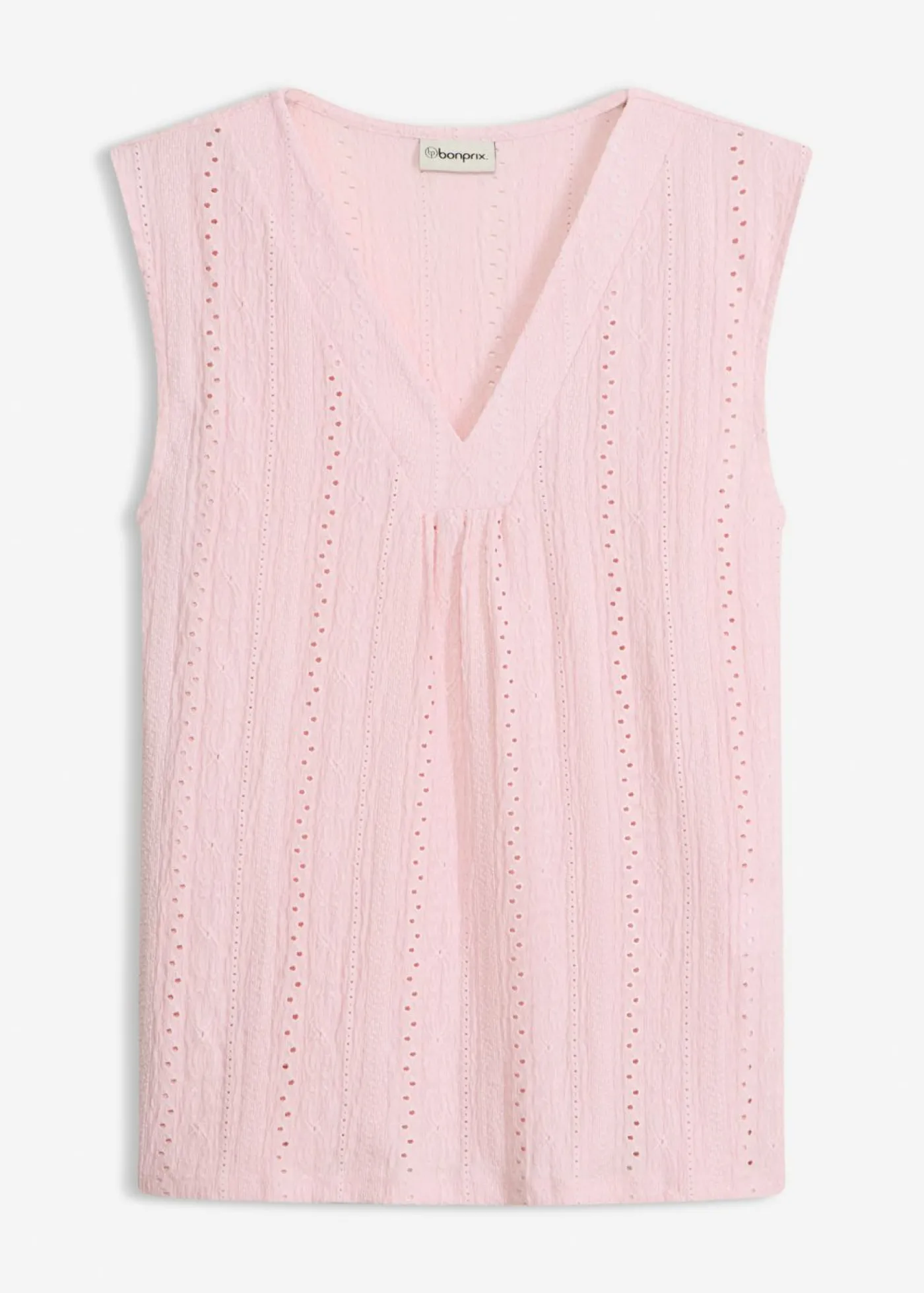 bonprix bonprix Top con bordado calado rosa cristal Best