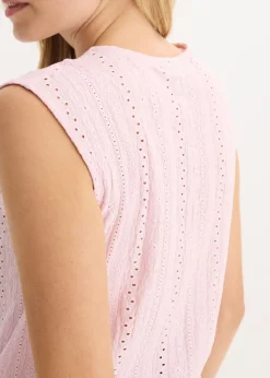 bonprix bonprix Top con bordado calado rosa cristal Best