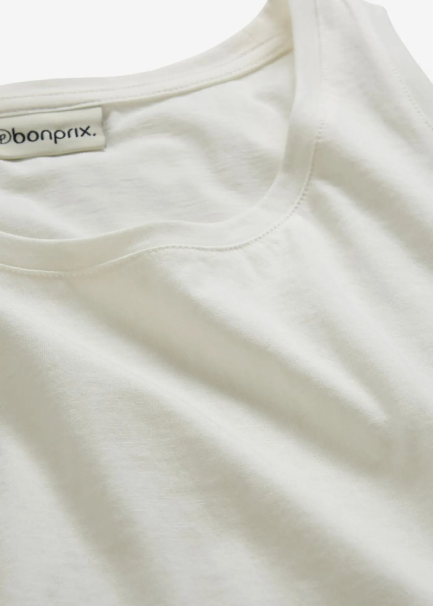 bonprix bonprix Top con contenido de seda Blanco lana