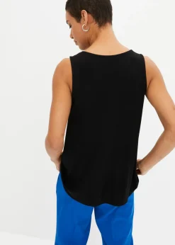 bonprix bonprix Top con cremallera Negro Hot
