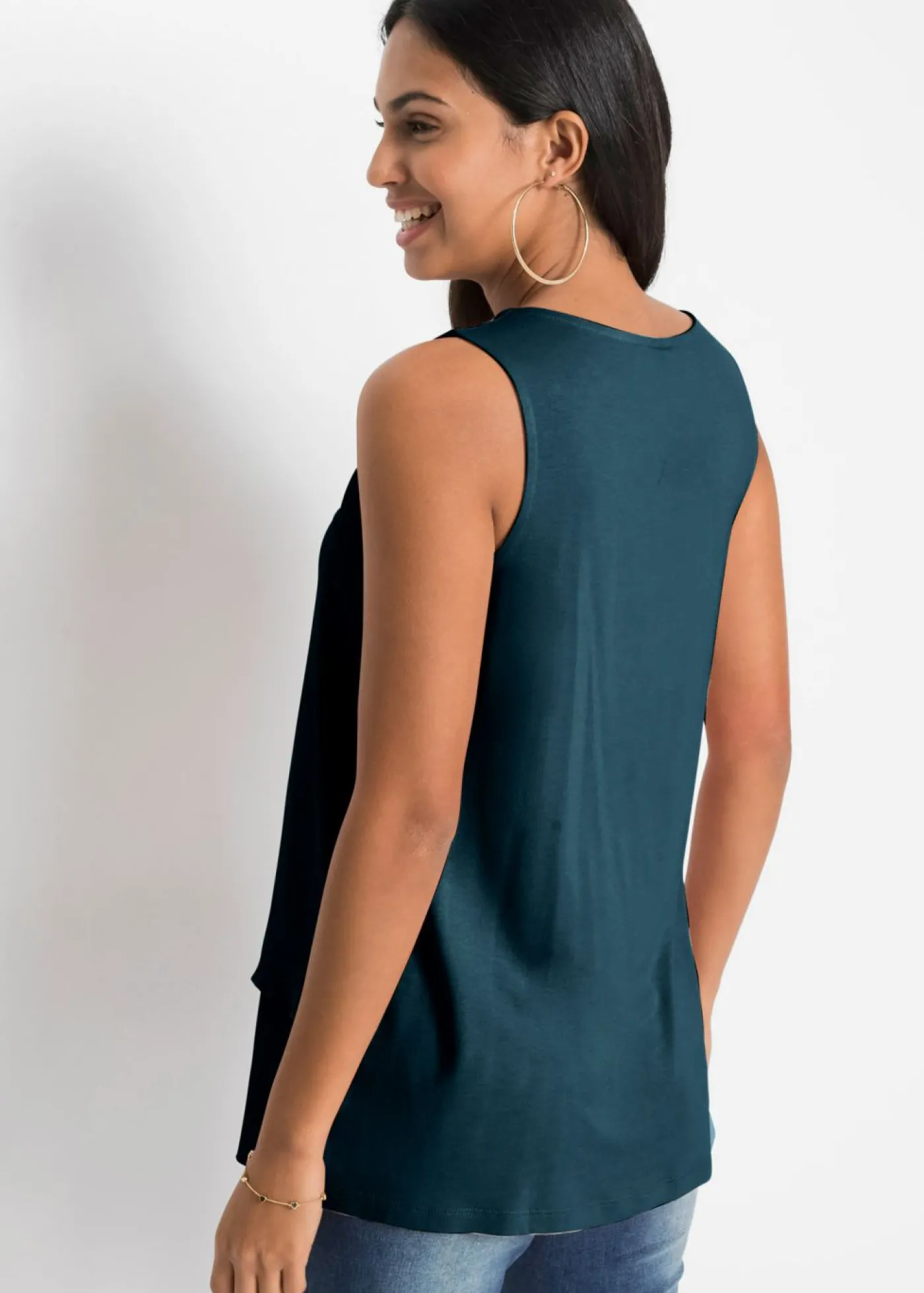 bonprix bonprix Top con cremallera Petróleo azul Outlet