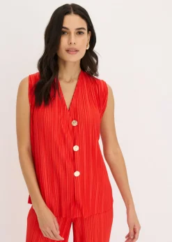 bonprix bonprix Top con plisado fresa Outlet