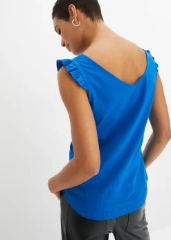 bonprix bonprix Top de algodón orgánico puro Azur Discount