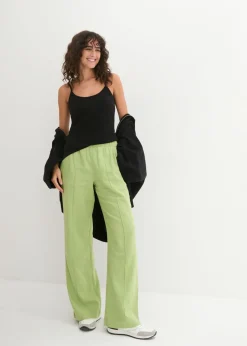 bonprix bonprix Top de algodón puro con tirantes finos (3 unidades) Negro-negro-negro Online