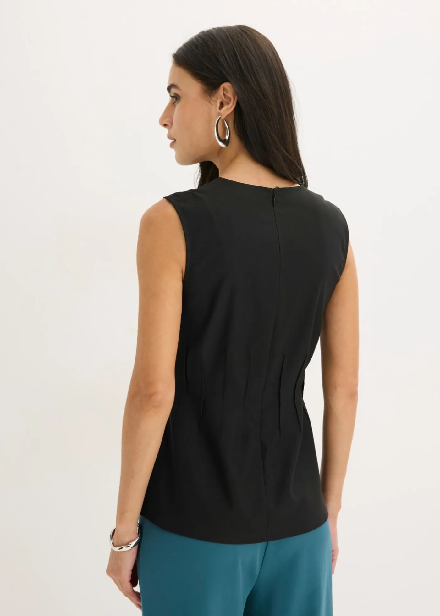 bonprix bonprix Top de bengalina Negro New