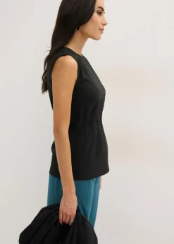 bonprix bonprix Top de bengalina Negro New