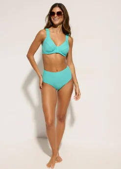bonprix bonprix Top de bikini reductor con tirantes anchos turquesa Outlet