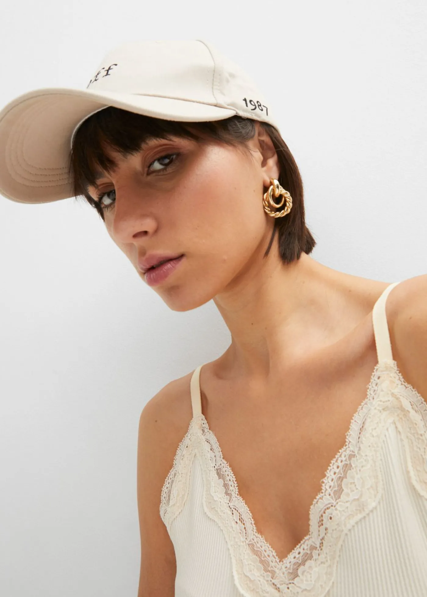 bonprix bonprix Top de canalé de mezcla de viscosa suave (2 unidades) Gris guijarro + negro Sale