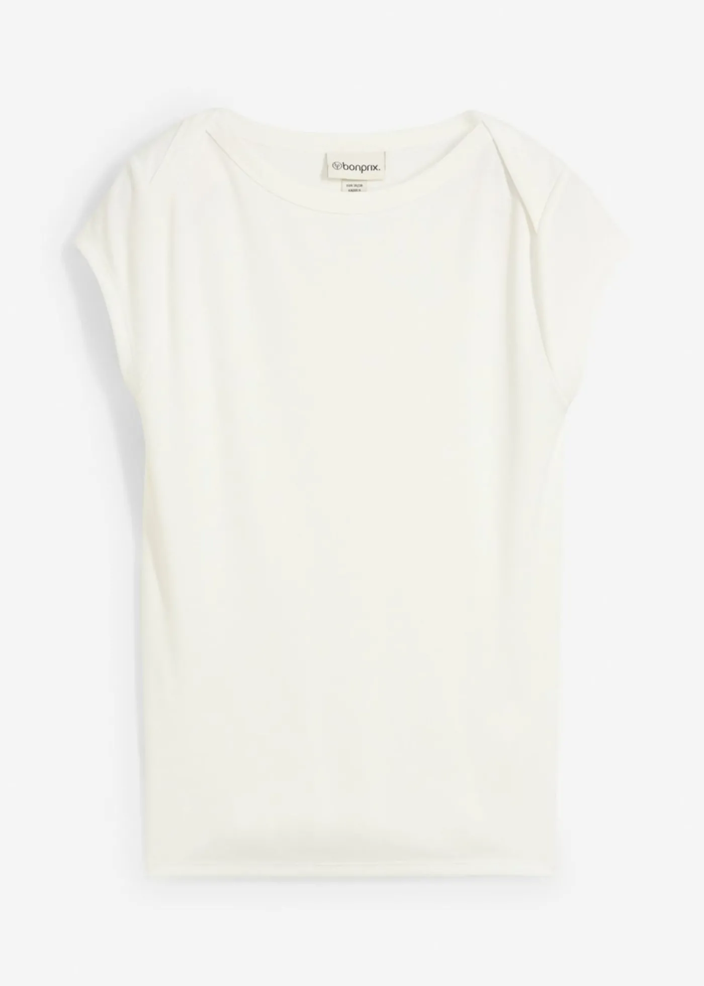 bonprix bonprix Top de canalé de mezcla suave de modal Blanco lana Hot