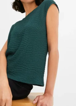 bonprix bonprix Top de crepé ligero verde mate Outlet