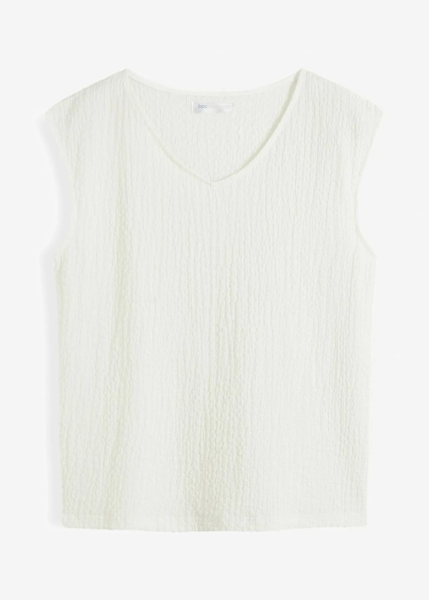 bonprix bonprix Top de crepé ligero Blanco lana Hot