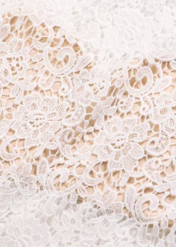 bonprix bonprix Top de encaje Blanco lana Sale