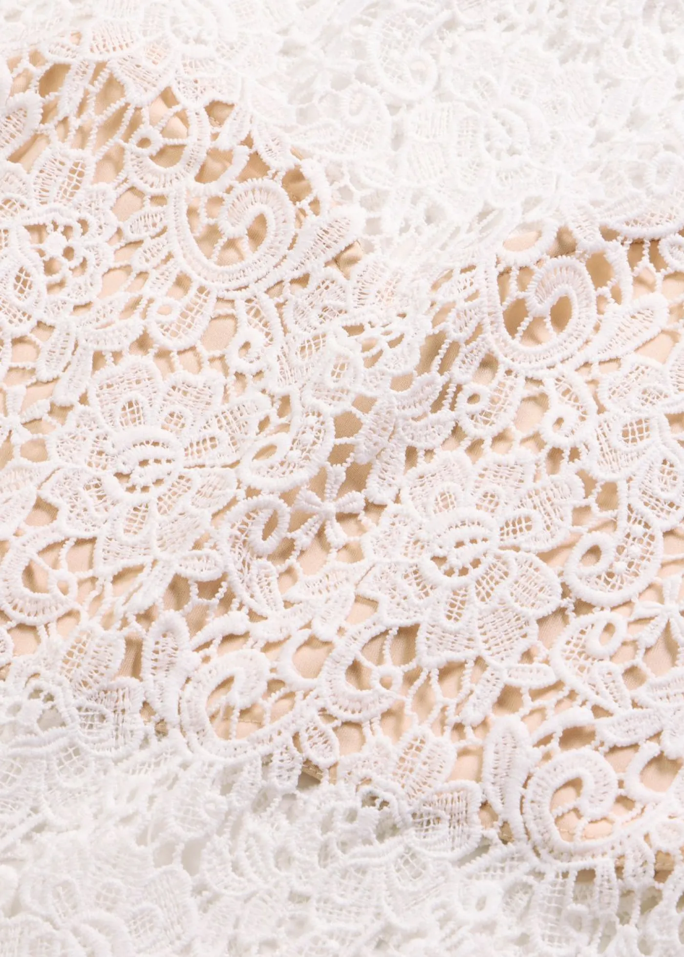 bonprix bonprix Top de encaje Blanco lana Sale