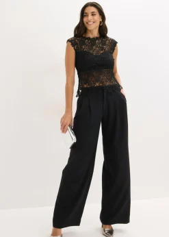 bonprix bonprix Top de encaje Negro Online