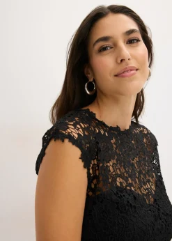 bonprix bonprix Top de encaje Negro Online