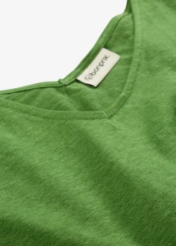 bonprix bonprix Top de lino puro Verde Discount
