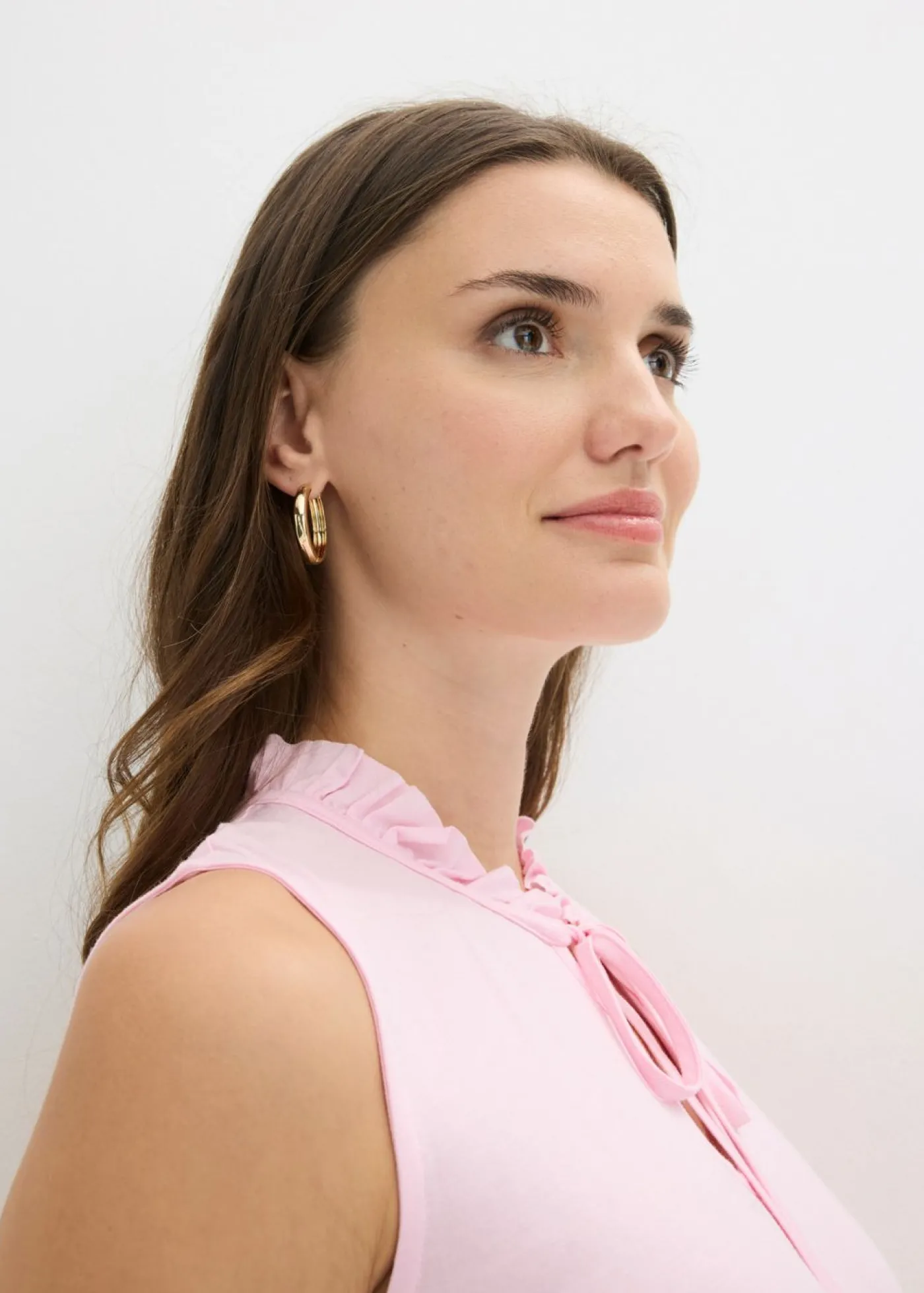 bonprix bonprix Top de mezcla de viscosa rosa cristal Clearance