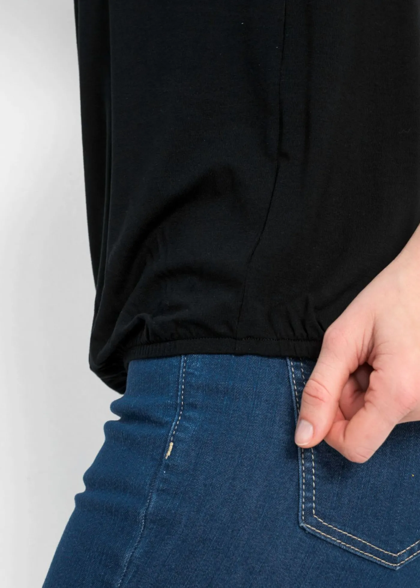 bonprix bonprix Top de mezcla de viscosa Negro Discount