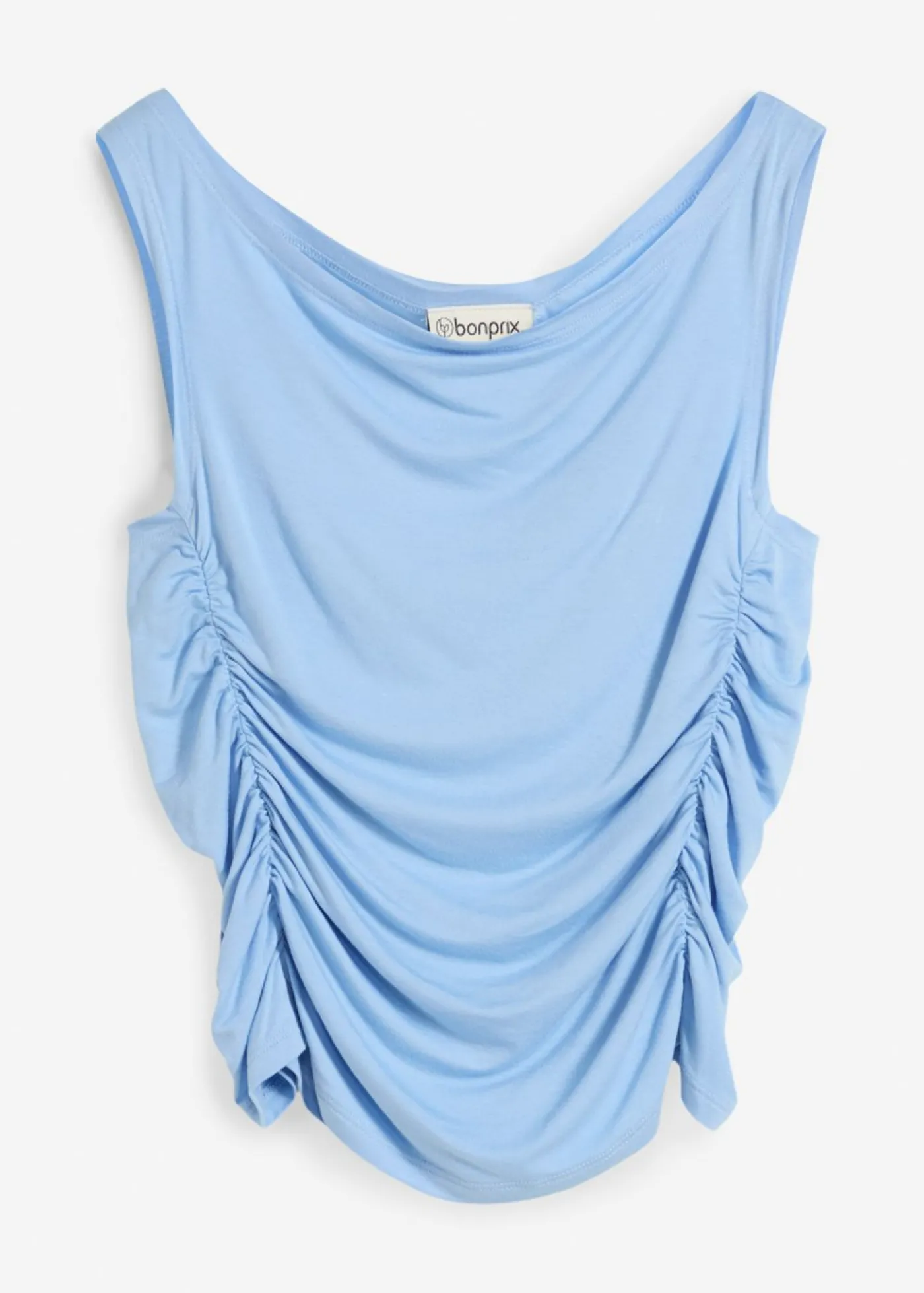 bonprix bonprix Top de mezcla de viscosa suave Azul Clearance