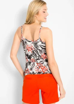 bonprix bonprix Top de mezcla de viscosa suave con tirantes finos crema suave Hot