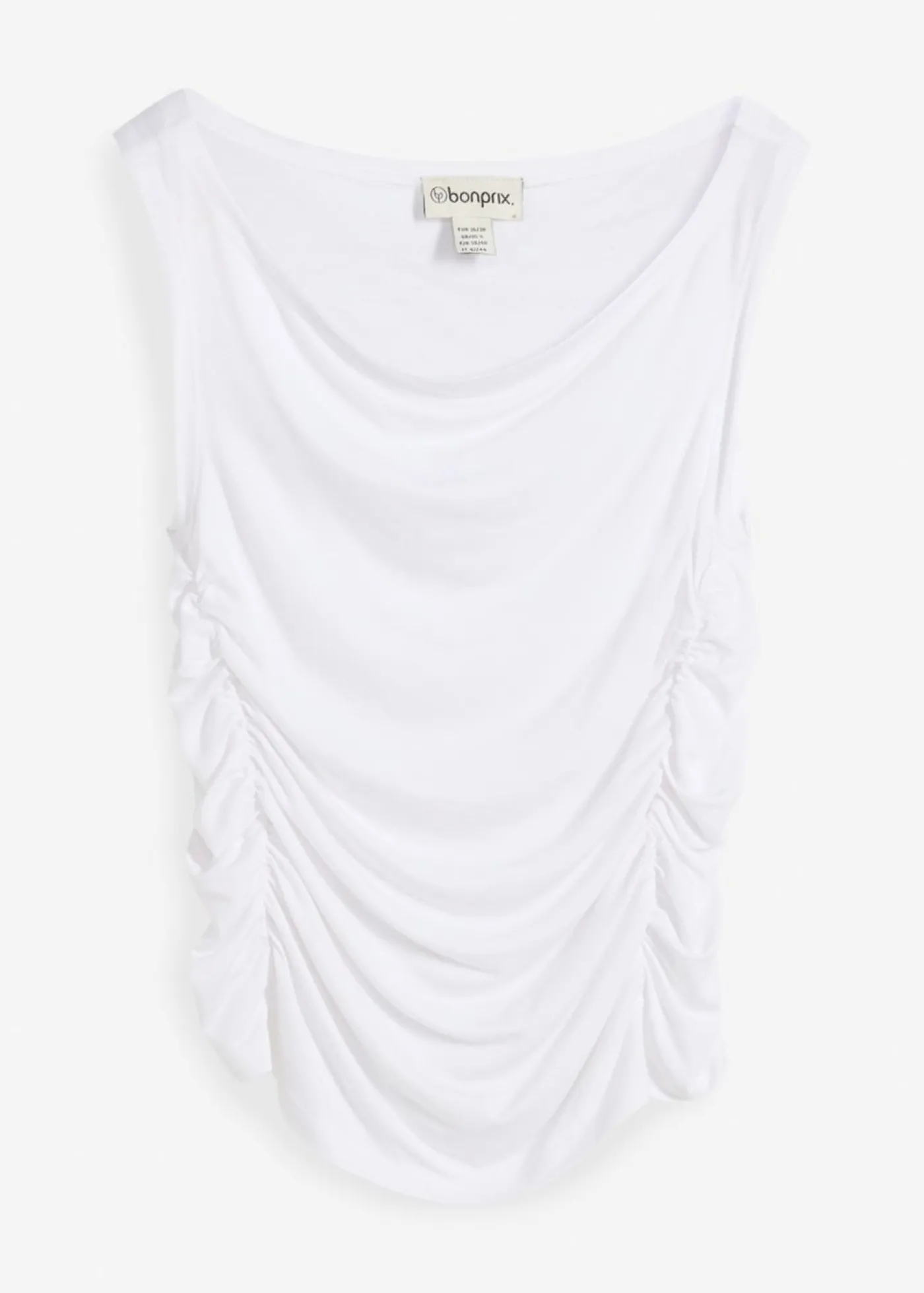 bonprix bonprix Top de mezcla de viscosa suave Blanco