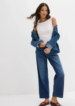 bonprix bonprix Top de mezcla de viscosa suave Blanco