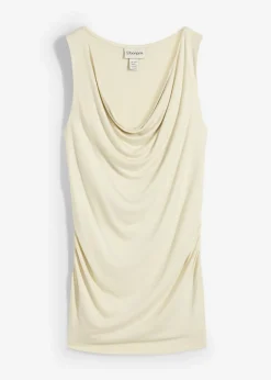 bonprix bonprix Top de mezcla de viscosa suave Crudo Online