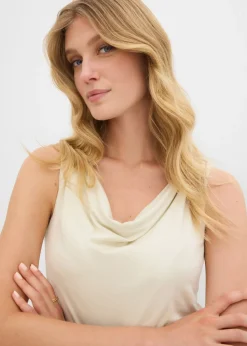 bonprix bonprix Top de mezcla de viscosa suave Crudo Online