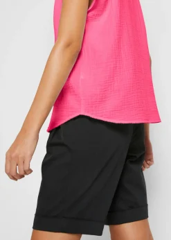bonprix bonprix Top de muselina de algodón puro Rosa