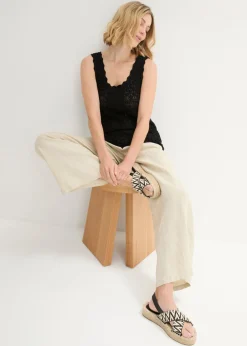 bonprix bonprix Top de punto Negro