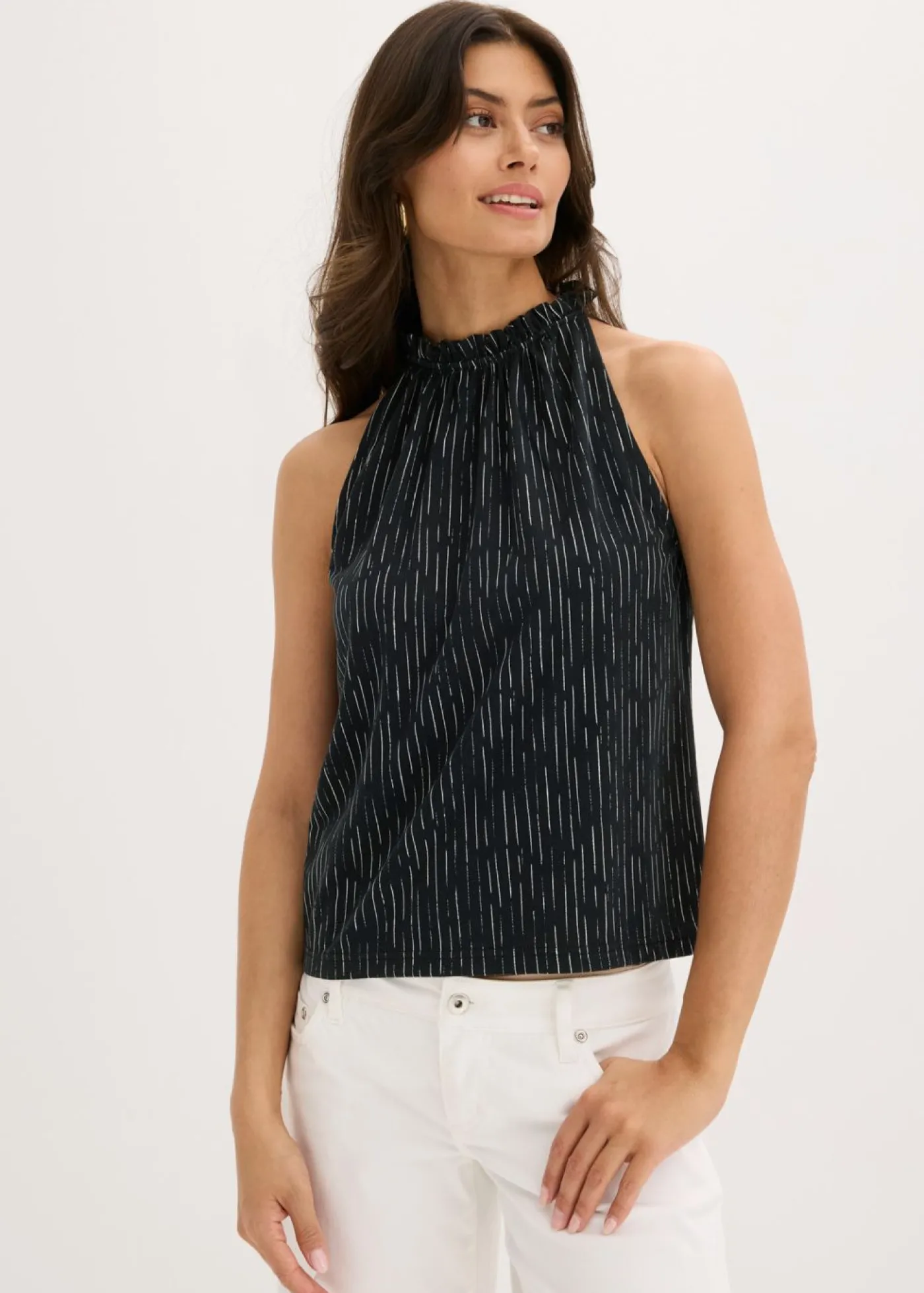 bonprix bonprix Top de punto Negro Discount