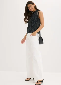 bonprix bonprix Top de punto Negro Discount