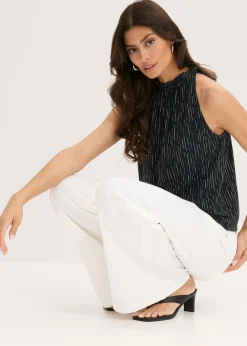 bonprix bonprix Top de punto Negro Discount