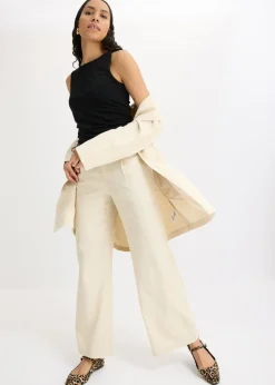 bonprix bonprix Top de punto con nudo Negro Online